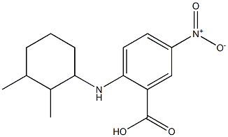 2-[(2,3-dimethylcyclohexyl)amino]-5-nitrobenzoic acid Structure