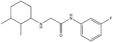 2-[(2,3-dimethylcyclohexyl)amino]-N-(3-fluorophenyl)acetamide|