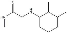 2-[(2,3-dimethylcyclohexyl)amino]-N-methylacetamide,,结构式