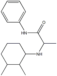 2-[(2,3-dimethylcyclohexyl)amino]-N-phenylpropanamide 化学構造式
