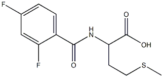 2-[(2,4-difluorobenzoyl)amino]-4-(methylthio)butanoic acid|