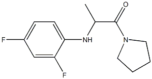 2-[(2,4-difluorophenyl)amino]-1-(pyrrolidin-1-yl)propan-1-one