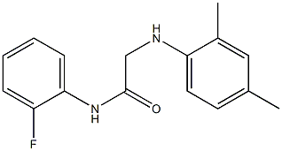 2-[(2,4-dimethylphenyl)amino]-N-(2-fluorophenyl)acetamide|