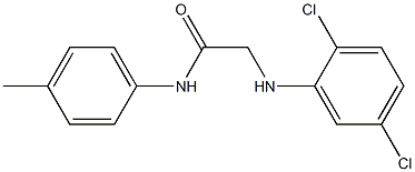 2-[(2,5-dichlorophenyl)amino]-N-(4-methylphenyl)acetamide,,结构式