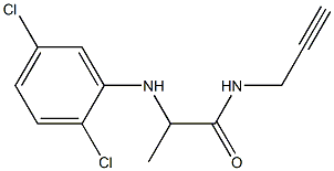 2-[(2,5-dichlorophenyl)amino]-N-(prop-2-yn-1-yl)propanamide Structure