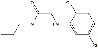 2-[(2,5-dichlorophenyl)amino]-N-propylacetamide 化学構造式