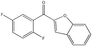 2-[(2,5-difluorophenyl)carbonyl]-1-benzofuran,,结构式