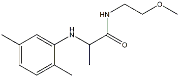 2-[(2,5-dimethylphenyl)amino]-N-(2-methoxyethyl)propanamide