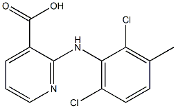 2-[(2,6-dichloro-3-methylphenyl)amino]pyridine-3-carboxylic acid 化学構造式