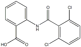 2-[(2,6-dichlorobenzene)(methyl)amido]benzoic acid 化学構造式