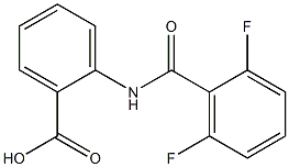 2-[(2,6-difluorobenzene)(methyl)amido]benzoic acid 化学構造式