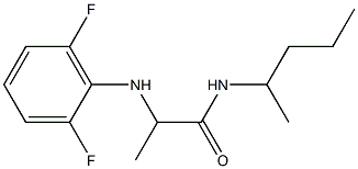 2-[(2,6-difluorophenyl)amino]-N-(pentan-2-yl)propanamide