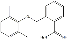 2-[(2,6-dimethylphenoxy)methyl]benzenecarboximidamide Struktur
