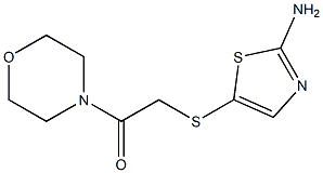 2-[(2-amino-1,3-thiazol-5-yl)sulfanyl]-1-(morpholin-4-yl)ethan-1-one Structure