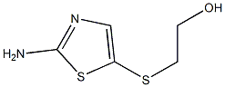 2-[(2-amino-1,3-thiazol-5-yl)sulfanyl]ethan-1-ol 化学構造式