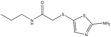 2-[(2-amino-1,3-thiazol-5-yl)thio]-N-propylacetamide Struktur