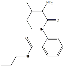 2-[(2-amino-3-methylpentanoyl)amino]-N-propylbenzamide Structure