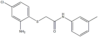 2-[(2-amino-4-chlorophenyl)sulfanyl]-N-(3-methylphenyl)acetamide