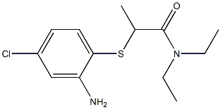 2-[(2-amino-4-chlorophenyl)sulfanyl]-N,N-diethylpropanamide Structure