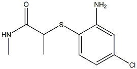 2-[(2-amino-4-chlorophenyl)sulfanyl]-N-methylpropanamide|