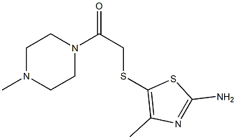 2-[(2-amino-4-methyl-1,3-thiazol-5-yl)sulfanyl]-1-(4-methylpiperazin-1-yl)ethan-1-one