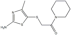  2-[(2-amino-4-methyl-1,3-thiazol-5-yl)sulfanyl]-1-(piperidin-1-yl)ethan-1-one