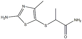 2-[(2-amino-4-methyl-1,3-thiazol-5-yl)sulfanyl]propanamide|