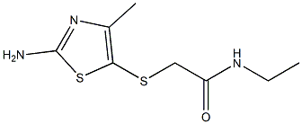 2-[(2-amino-4-methyl-1,3-thiazol-5-yl)thio]-N-ethylacetamide Structure