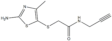 2-[(2-amino-4-methyl-1,3-thiazol-5-yl)thio]-N-prop-2-ynylacetamide