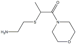 2-[(2-aminoethyl)sulfanyl]-1-(morpholin-4-yl)propan-1-one,,结构式