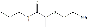 2-[(2-aminoethyl)sulfanyl]-N-propylpropanamide 化学構造式