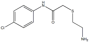 2-[(2-aminoethyl)thio]-N-(4-chlorophenyl)acetamide Structure