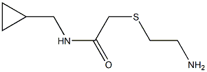 2-[(2-aminoethyl)thio]-N-(cyclopropylmethyl)acetamide,,结构式