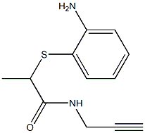 2-[(2-aminophenyl)sulfanyl]-N-(prop-2-yn-1-yl)propanamide Struktur