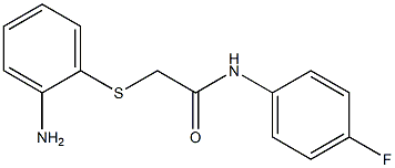 2-[(2-aminophenyl)thio]-N-(4-fluorophenyl)acetamide Structure