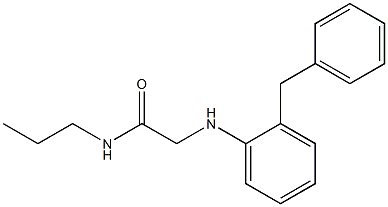 2-[(2-benzylphenyl)amino]-N-propylacetamide