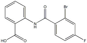 2-[(2-bromo-4-fluorobenzoyl)amino]benzoic acid Structure