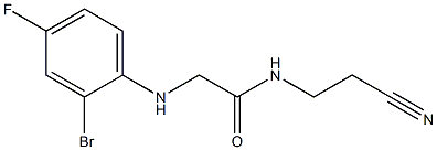  2-[(2-bromo-4-fluorophenyl)amino]-N-(2-cyanoethyl)acetamide