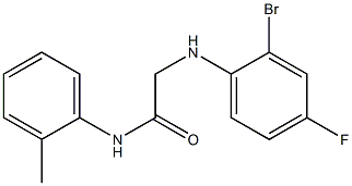 2-[(2-bromo-4-fluorophenyl)amino]-N-(2-methylphenyl)acetamide