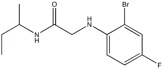 2-[(2-bromo-4-fluorophenyl)amino]-N-(butan-2-yl)acetamide