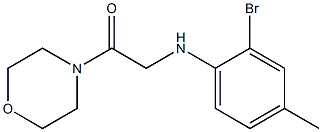 2-[(2-bromo-4-methylphenyl)amino]-1-(morpholin-4-yl)ethan-1-one,,结构式