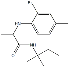 2-[(2-bromo-4-methylphenyl)amino]-N-(2-methylbutan-2-yl)propanamide