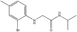 2-[(2-bromo-4-methylphenyl)amino]-N-(propan-2-yl)acetamide|