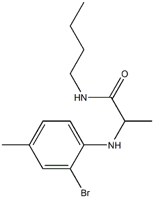 2-[(2-bromo-4-methylphenyl)amino]-N-butylpropanamide