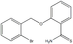 2-[(2-bromobenzyl)oxy]benzenecarbothioamide 结构式