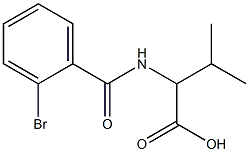 2-[(2-bromophenyl)formamido]-3-methylbutanoic acid 结构式