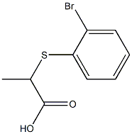 2-[(2-bromophenyl)thio]propanoic acid Structure