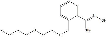 2-[(2-butoxyethoxy)methyl]-N'-hydroxybenzene-1-carboximidamide 化学構造式