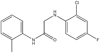  2-[(2-chloro-4-fluorophenyl)amino]-N-(2-methylphenyl)acetamide