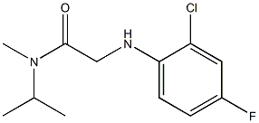 2-[(2-chloro-4-fluorophenyl)amino]-N-methyl-N-(propan-2-yl)acetamide|